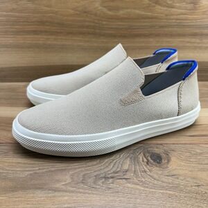 Rothys City Slip On Sneakers Womens 8.5 Mens 7 Beige Comfort